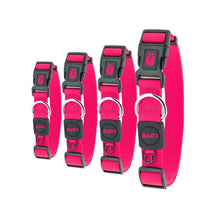 Load image into Gallery viewer, Bud'z Collier ajustable en nylon pour chien - Rose néon
