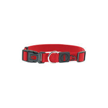 Load image into Gallery viewer, Bud'z Collier ajustable en nylon pour chien - Rouge
