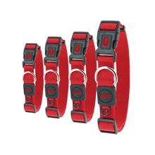 Load image into Gallery viewer, Bud'z Collier ajustable en nylon pour chien - Rouge
