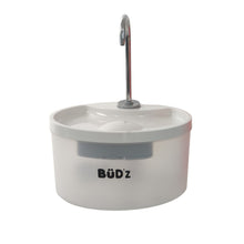 Load image into Gallery viewer, Bud'z Fontaine Aquabüdz pour animaux domestiques - 3.2 Litres - Blanc
