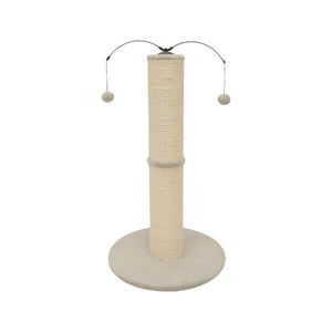 Bud'z Griffoir en Sisal et jeu tourniquet, Gris pâle