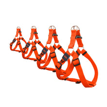 Load image into Gallery viewer, Bud'z Harnais ajustable en nylon pour chien - Orange néon
