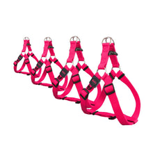 Load image into Gallery viewer, Bud'z Harnais ajustable en nylon pour chien - Rose néon
