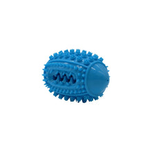 Load image into Gallery viewer, Bud'z Jouet en caoutchouc pour chien - Ballon de football - Bleu - 15 cm
