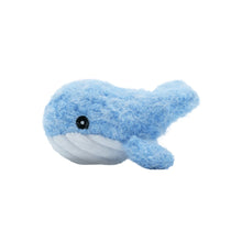 Load image into Gallery viewer, Bud'z Jouet en peluche pour chien - La bande Wooly - Baleine bleue
