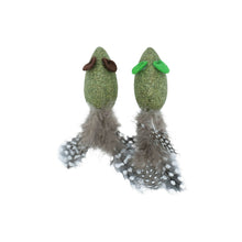 Load image into Gallery viewer, Bud'z Jouet pour chat - Avec herbe à chat compressée - Duo de souris avec plumes
