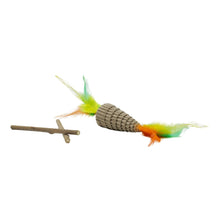 Load image into Gallery viewer, Bud'z Jouet pour chat - Duo Matatabi - Carotte cartonnée avec plumes
