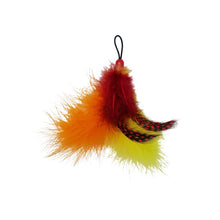 Load image into Gallery viewer, Bud'z Jouet pour chat - Duo hélicoptère rayé et plumes - 15 cm
