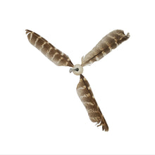 Load image into Gallery viewer, Bud'z Jouet pour chat - Duo hélicoptère rayé et plumes - 15 cm
