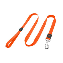 Load image into Gallery viewer, Bud'z Laisse en nylon pour chien - Orange néon
