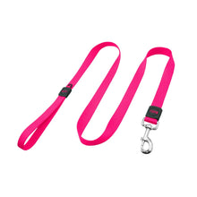 Load image into Gallery viewer, Bud'z Laisse en nylon pour chien - Rose néon
