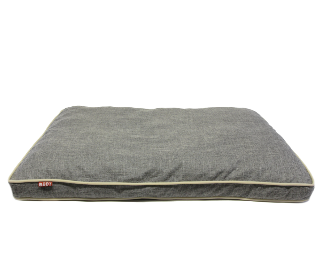 Bud'z Lit Plat De Style Coussin, Deluxe Gris