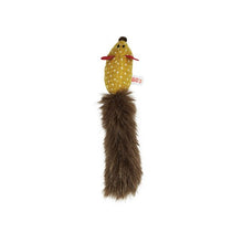 Load image into Gallery viewer, Bud&#39;z Jouet avec tube d&#39;herbe à chat - Souris à queue soyeuse - Dijon
