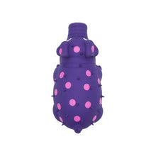 Load image into Gallery viewer, Bud&#39;z Jouet en latex avec &quot;Squeaker&quot; - Cochon - Mauve à pois roses
