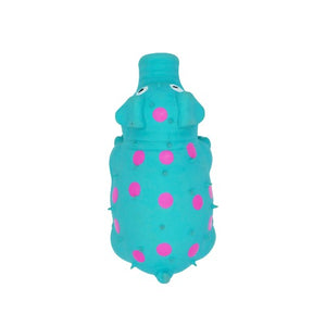 Bud'z Jouet en latex avec "squeaker" - Cochon - Turquoise à pois roses