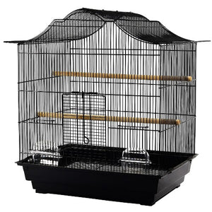 Cage Camelia pour perruches / pinsons / serins, Noire