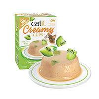 Load image into Gallery viewer, Mousse Catit Creamy Cups, Poulet avec kiwi, 4 x 25 g
