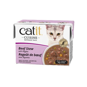 Nourriture humide Catit Cuisine, Ragoût de bœuf avec légumes, 95 g