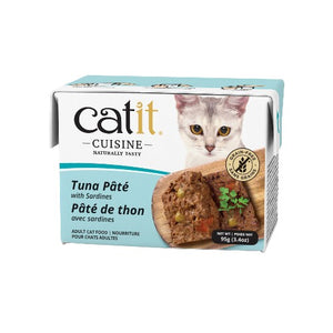 Nourriture humide Catit Cuisine, Pâté de thon avec sardines, 95 g