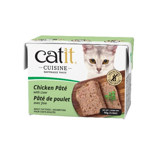 Nourriture humide Catit Cuisine, Pâté de poulet avec foie, 95 g