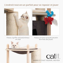 Load image into Gallery viewer, Arbre à chat Catit Vesper, moyen, 72 x 57,5 x 124,5 cm (28,3 x 22,6 x 49 po)
