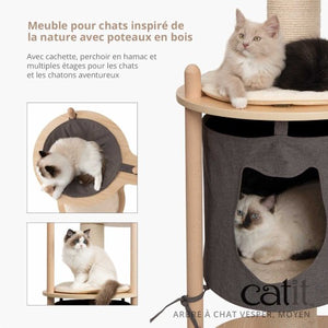 Arbre à chat Catit Vesper, moyen, 72 x 57,5 x 124,5 cm (28,3 x 22,6 x 49 po)