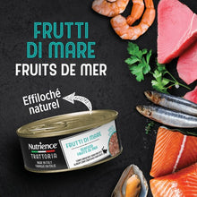 Load image into Gallery viewer, Conserve pour chat Nutrience Trattoria 70 gr - Effiloché aux fruits de mer
