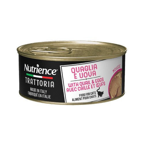 Conserve pour chat Nutrience Trattoria 85 gr - Mousse aux caille avec oeufs