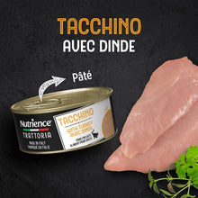 Load image into Gallery viewer, Conserve pour chat Nutrience Trattoria 85 gr - Pâté avec dinde
