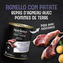 Load image into Gallery viewer, Conserve pour chien Nutrience Trattoria 400 gr - Pâté à l&#39;agneau avec pommes de terre
