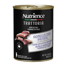 Load image into Gallery viewer, Conserve pour chien Nutrience Trattoria 400 gr - Pâté à l&#39;agneau avec pommes de terre
