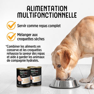 Conserve pour chien Nutrience Trattoria 400 gr - Pâté à la dinde avec orge