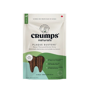 Crumps' Naturals Gâteries Pour Chien - "Plaque Busters" 3.5 pouces, Bacon