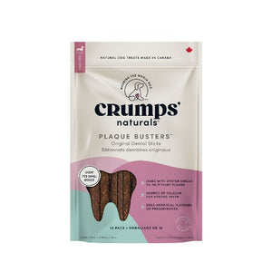 Crumps' Naturals Gâteries Pour Chien - "Plaque Busters" 3.5 pouces, Original