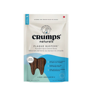 Crumps' Naturals Gâteries Pour Chien - "Plaque Busters" 7 pouces, Citrouille