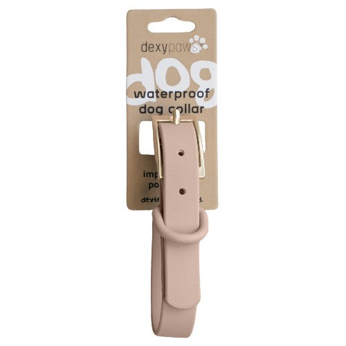 Dexypaws Collier imperméable pour chien, Beige