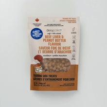 Load image into Gallery viewer, Dexypaws Gâteries d’entraînement pour chien - Probiotique plus - Foie de boeuf et arachides 11.4 oz
