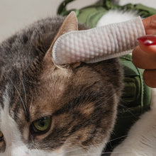Load image into Gallery viewer, Dexypaws Lingettes doigt pour chat - Soins des yeux, oreilles &amp; nez - Sans parfum
