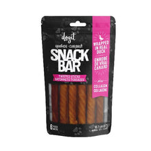 Load image into Gallery viewer, Dogit Gâteries Snack Bar - Bâtonnets - Peau de bœuf - Collagène et canard - 12,7 cm - Paquet de 6
