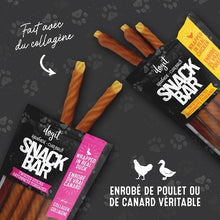 Load image into Gallery viewer, Dogit Gâteries Snack Bar - Bâtonnets - Peau de bœuf - Collagène et poulet - 12,7 cm - Paquet de 6
