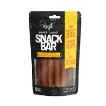 Load image into Gallery viewer, Dogit Gâteries Snack Bar - Bâtonnets - Peau de bœuf - Collagène et poulet - 12,7 cm - Paquet de 6

