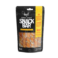 Load image into Gallery viewer, Dogit Gâteries Snack Bar - Spirales de peau de bœuf enrobées de poulet - 12,7 cm - Paquet de 6
