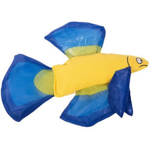 Load image into Gallery viewer, Ducky World Jouet d&#39;herbe à chat YEOWWW! - Poisson Betta - Bleu
