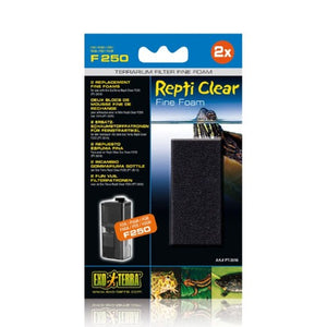 2 Blocs de Mousse Fine Exo Terra pour filtre Repti Clear F250