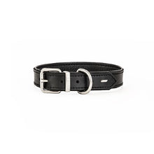 Charger l&#39;image dans la galerie, Ezydog Collier Oxford en cuir, Noir
