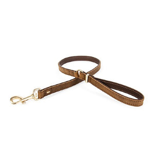 Ezydog Laisse Oxford en cuir, Brune