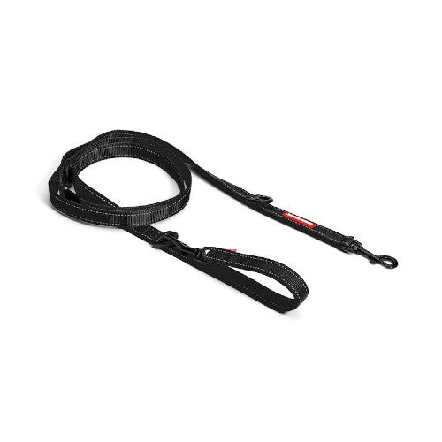 Ezydog Laisse multifonctions Vario 6 Snap Clip, Noire