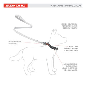 Ezydog Collier Checkmate, Rouge