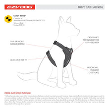 Load image into Gallery viewer, Ezydog Harnais de sécurité Drive, Noir
