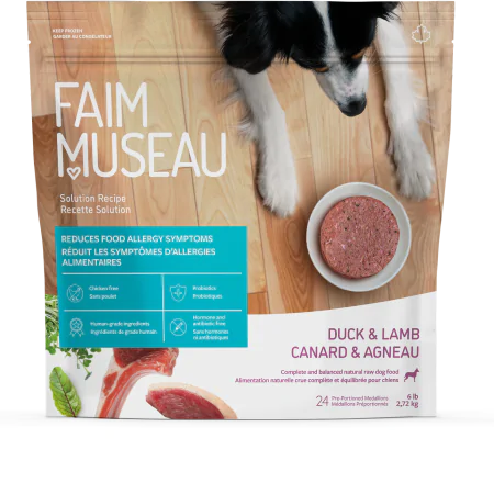 Nourriture crue pour chien Faim Museau - Canard & Agneau